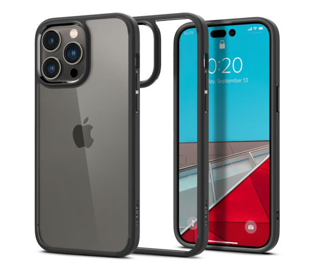 SPIGEN Ultra Hybrid do iPhone 14 Pro matte black ACS04961 - 1070471 - zdjęcie
